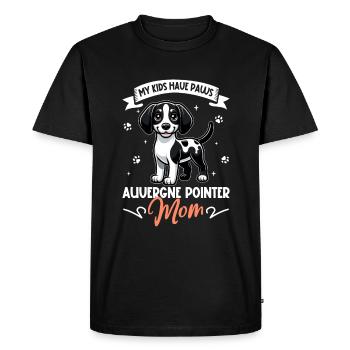 Braque d’Auvergne Mama - T-shirt Premium bio Homme - noir - Devant - Nico (187cm)