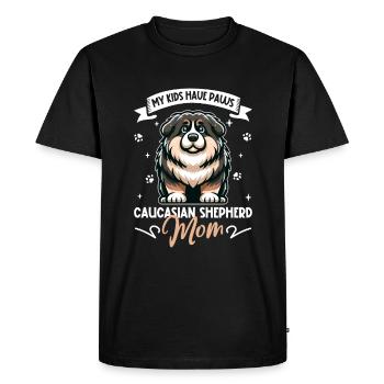 Ovcharka caucasienne maman - T-shirt Premium bio Homme - noir - Devant - Nico (187cm)