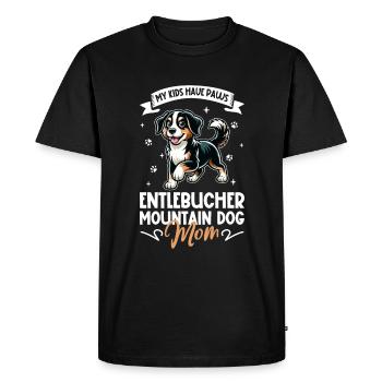 Entlebucher Mountain Dog Mom - Men's Premium Organic T-Shirt - black - Front - Nico (187cm)