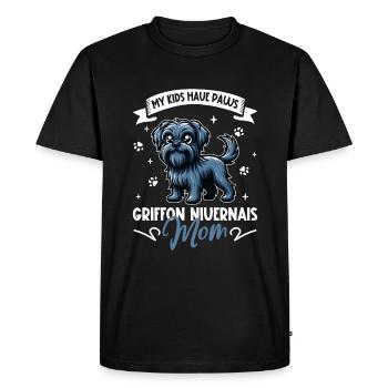 Griffon Nivernais, Maman - T-shirt Premium bio Homme - noir - Devant - Nico (187cm)