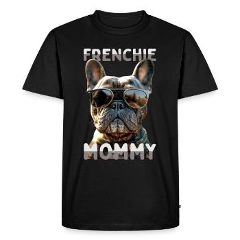 Frenchie Maman Maman Fête des Mères Dogue Allemand - T-shirt Premium bio Homme - noir - Devant - Nico (187cm)