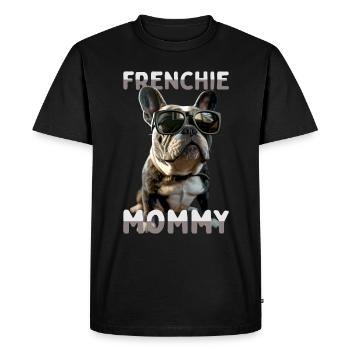 Frenchie Maman Maman Fête des Mères Dogue Allemand - T-shirt Premium bio Homme - noir - Devant - Nico (187cm)