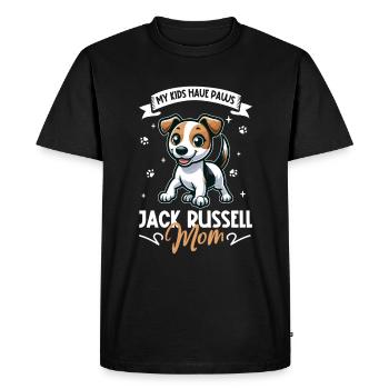 Maman Jack Russell Terrier - T-shirt Premium bio Homme - noir - Devant - Nico (187cm)