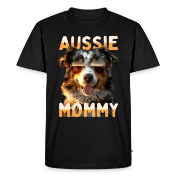 Aussie Maman Fête des Mères Maman Berger Australien - T-shirt Premium bio Homme - noir - Devant - Nico (187cm)