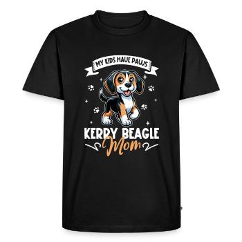Kerry Beagle Mom - Men's Premium Organic T-Shirt - black - Front - Nico (187cm)