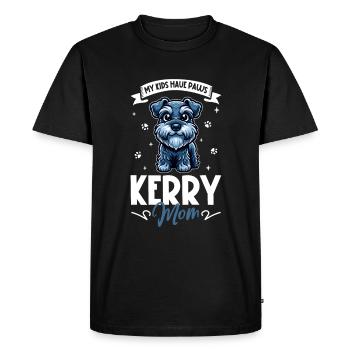 Kerry Blue Terrier Mom - Men's Premium Organic T-Shirt - black - Front - Nico (187cm)