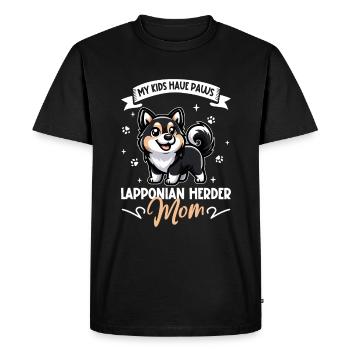 Renne de Laponie Chien Mama - T-shirt Premium bio Homme - noir - Devant - Nico (187cm)