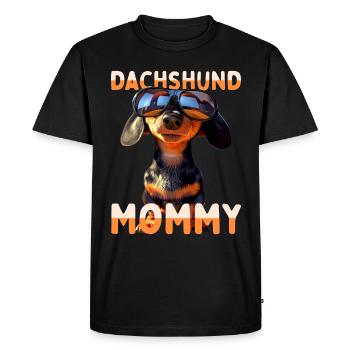 Teckel Maman Viennoise Maman Teckel Maman Fête des Mères - T-shirt Premium bio Homme - noir - Devant - Nico (187cm)