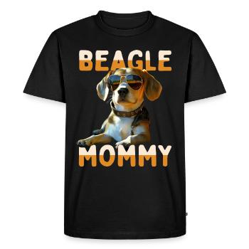 Beagle Mommy Dogs Mom Mum Mother's Day Beagles Mom - Men's Premium Organic T-Shirt - black - Front - Nico (187cm)
