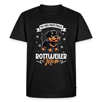 Maman Rottweiler - T-shirt Premium bio Homme - noir - Devant - Nico (187cm)