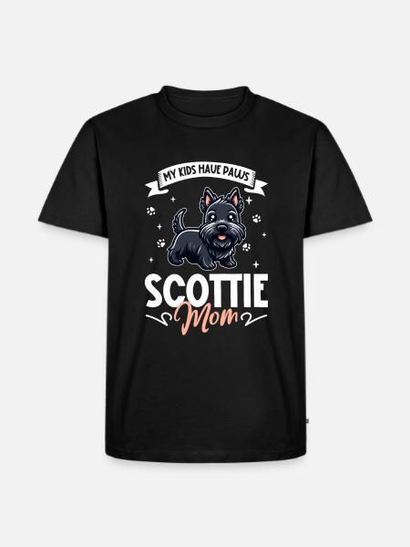 Scottish Terrier Mom - Men's Premium Organic T-Shirt - black