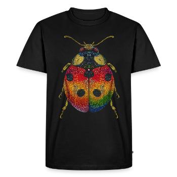 coccinelle coccinelle insectes coccinelles mignonnes colorées - T-shirt Premium bio Homme - noir - Devant - Nico (187cm)