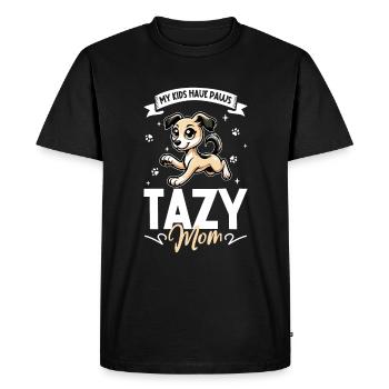 Maman Tazi d’Asie centrale - T-shirt Premium bio Homme - noir - Devant - Nico (187cm)