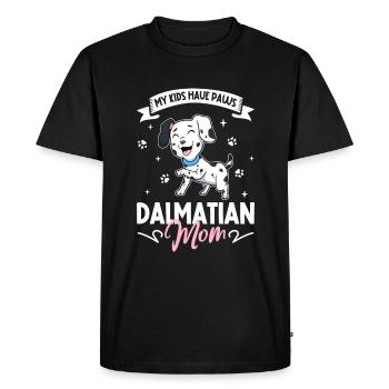 Maman dalmate - T-shirt Premium bio Homme - noir - Devant - Nico (187cm)