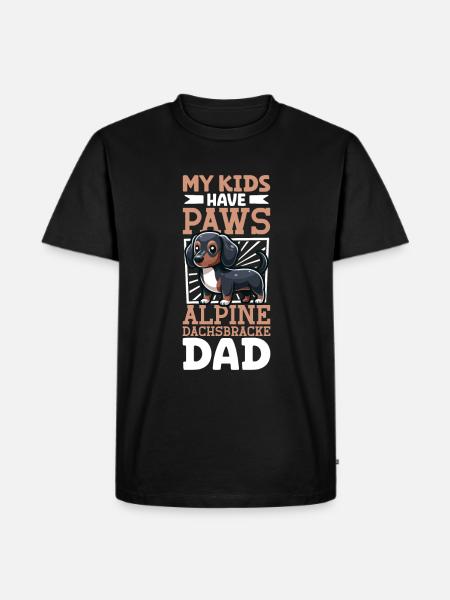 Alpine Dachsbracke Papa - Men's Premium Organic T-Shirt - black