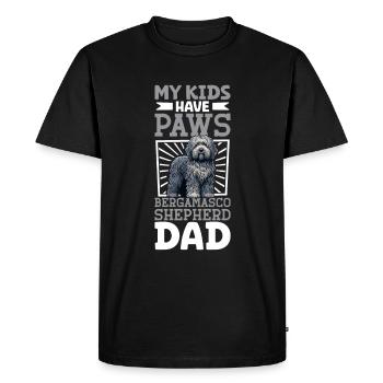 Berger de Bergame papa - T-shirt Premium bio Homme - noir - Devant - Nico (187cm)