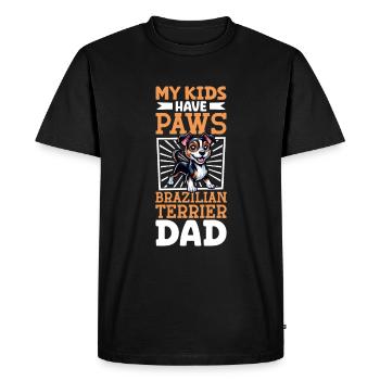 Terrier Brasileiro Papa - T-shirt Premium bio Homme - noir - Devant - Nico (187cm)