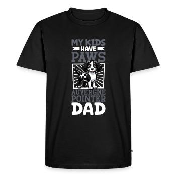 Braque d’Auvergne Papa - T-shirt Premium bio Homme - noir - Devant - Nico (187cm)