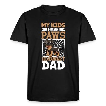 Hovawart Papa - T-shirt Premium bio Homme - noir - Devant - Nico (187cm)