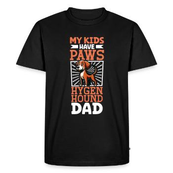 Hygenhund Papa - T-shirt Premium bio Homme - noir - Devant - Nico (187cm)