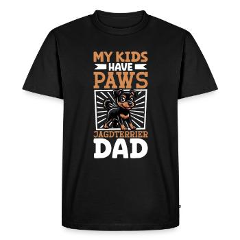 Terrier de chasse allemand papa - T-shirt Premium bio Homme - noir - Devant - Nico (187cm)