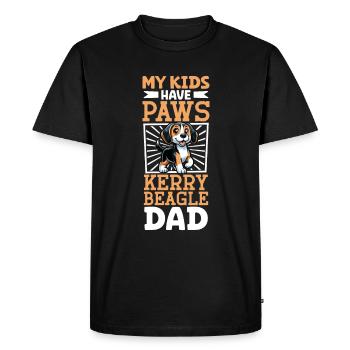 Kerry Beagle Dad - Men's Premium Organic T-Shirt - black - Front - Nico (187cm)