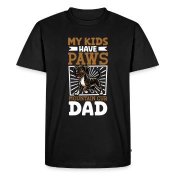 Cur de montagne Papa - T-shirt Premium bio Homme - noir - Devant - Nico (187cm)