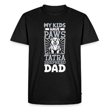 Polski Owczarek Podhalanski Papa - T-shirt Premium bio Homme - noir - Devant - Nico (187cm)