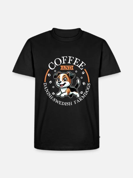 Kaffee und Dansk-Svensk Gårdshund - Men's Premium Organic T-Shirt - black