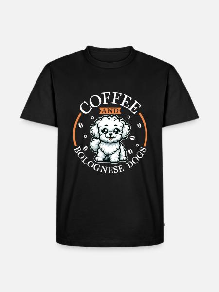 Coffee and Bolognese - Men's Premium Organic T-Shirt - black