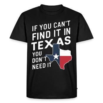 Texas State Texans Texas - Men's Premium Organic T-Shirt - black - Front - Nico (187cm)