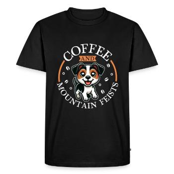 Café et Fête de la Montagne - T-shirt Premium bio Homme - noir - Devant - Nico (187cm)