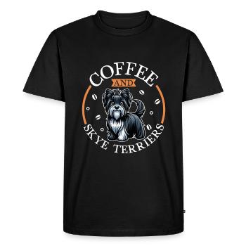 Coffee and Skye Terrier - Men's Premium Organic T-Shirt - black - Front - Nico (187cm)