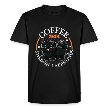 Café et Laponie suédoise - T-shirt Premium bio Homme - noir - Devant - Nico (187cm)
