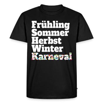 Carnaval Cinquième saison Kölsch Fastelovend Cologne - T-shirt Premium bio Homme - noir - Devant - Nico (187cm)