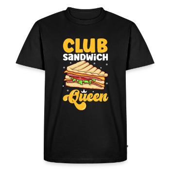 Club Sandwich Queen - T-shirt Premium bio Homme - noir - Devant - Nico (187cm)