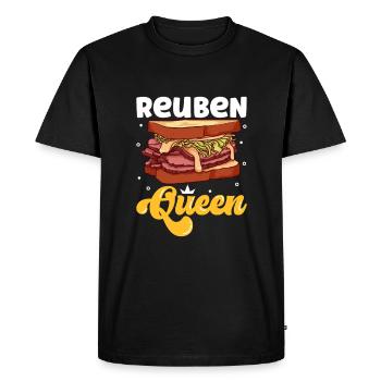 Reine Ruben - T-shirt Premium bio Homme - noir - Devant - Nico (187cm)