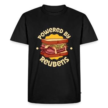 Propulsé par Reuben - T-shirt Premium bio Homme - noir - Devant - Nico (187cm)