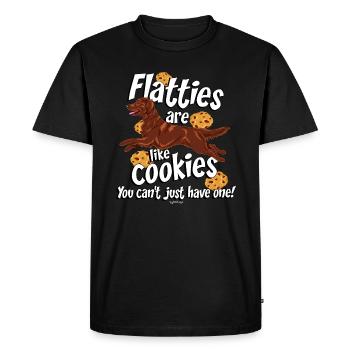 Biscuits Flattie - T-shirt Premium bio Homme - noir - Devant - Nico (187cm)