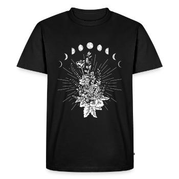 Phases de lune occulte rose de lune - T-shirt Premium bio Homme - noir - Devant - Nico (187cm)