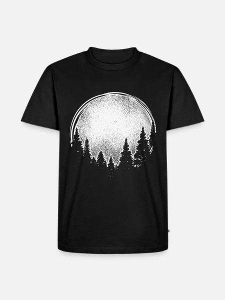 Enso trees circle - Men's Premium Organic T-Shirt - black