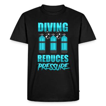 Diving divers hobby - Men's Premium Organic T-Shirt - black - Front - Nico (187cm)