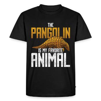 Pangolin pangolin préféré - T-shirt Premium bio Homme - noir - Devant - Nico (187cm)