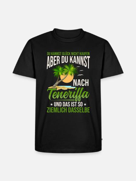 Teneriffa Sehnsucht Kanaren Spanien - Männer Premium Bio T-Shirt - Schwarz