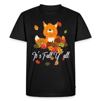 Chers écureuils Thanksgiving Automne Vous tous - T-shirt Premium bio Homme - noir - Devant - Nico (187cm)