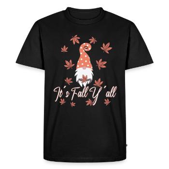 Amoureux des elfes Thanksgiving Fall - T-shirt Premium bio Homme - noir - Devant - Nico (187cm)