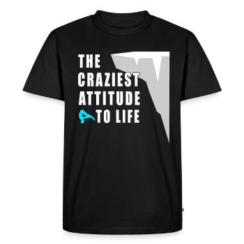 Le sentiment le plus fou de sauter de falaise - T-shirt Premium bio Homme - noir - Devant - Nico (187cm)