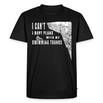 Je ne peux pas - saut de falaise amusant - T-shirt Premium bio Homme - noir - Devant - Nico (187cm)