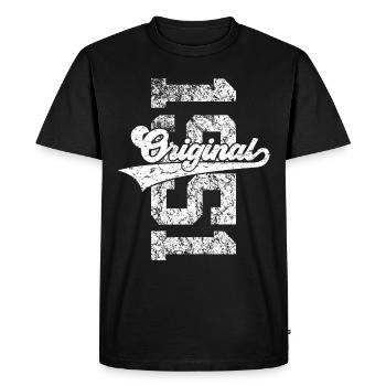 75TH BIRTHDAY ORIGINAL 1951 - Men's Premium Organic T-Shirt - black - Front - Nico (187cm)