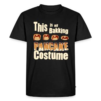 Pancake Baking Costume - Funny Pancake - Men's Premium Organic T-Shirt - black - Front - Nico (187cm)